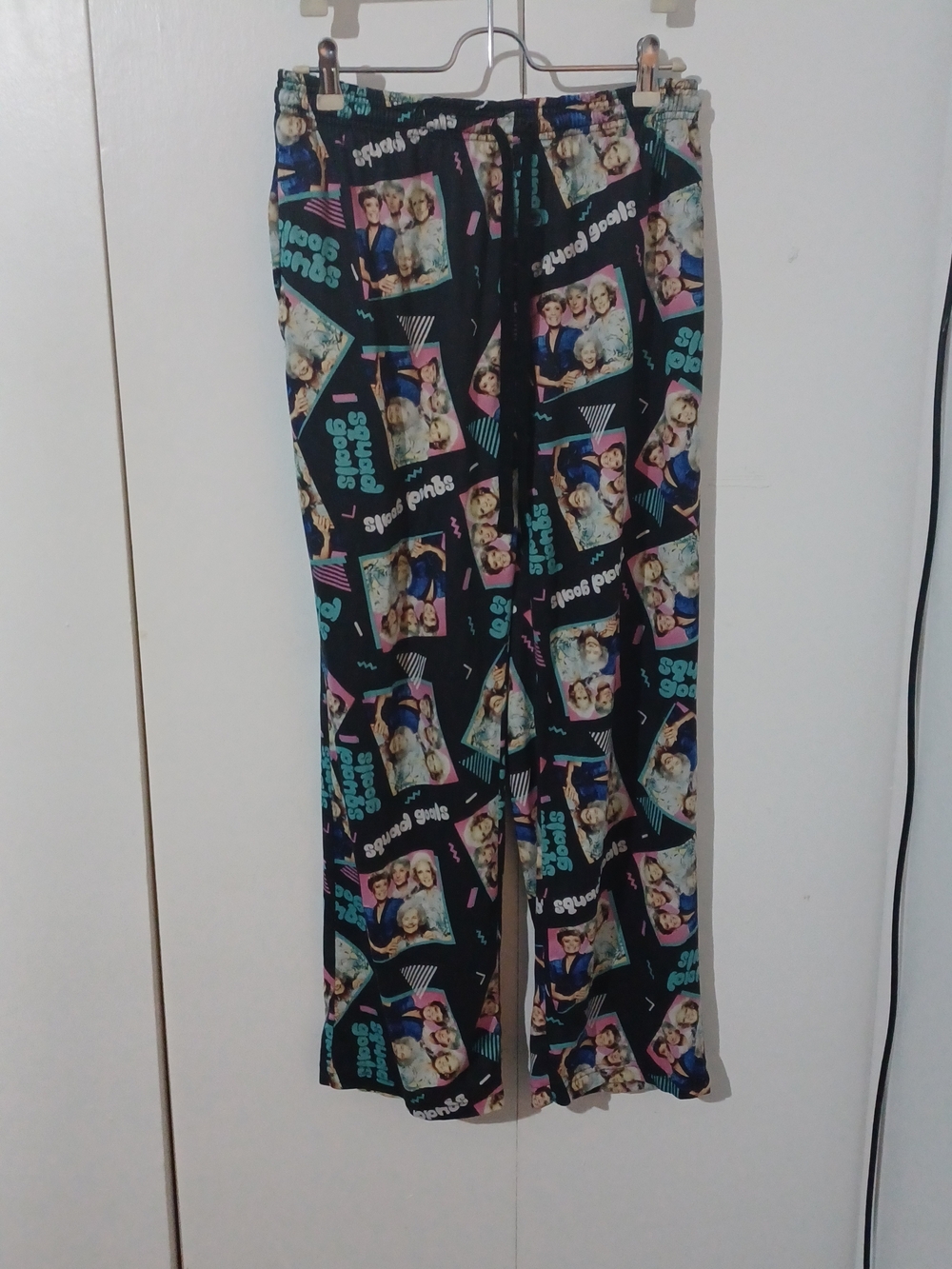 Black Graphic Photo Print Lounge Pants